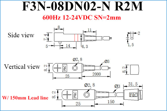 Nhà cung cấp cảm biến tiệm cận nhỏ cảm ứng phẳng Nhà cung cấp cảm biến hàng đầu 2 mm NPN 12VDC